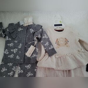 Bundle 2- 2pcs Set Baby Girl Tommy Hilfiger And Btween Baby (3-6M)